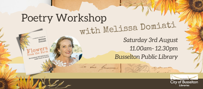Melissa Domiati poetry Workshop at the Busselton Library.