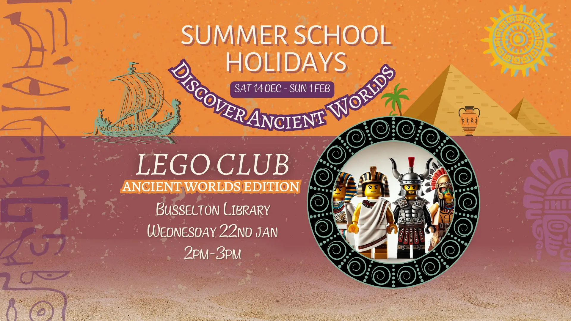 Lego Club will be held at the Busselton Library on the 22nd of January at 2pm