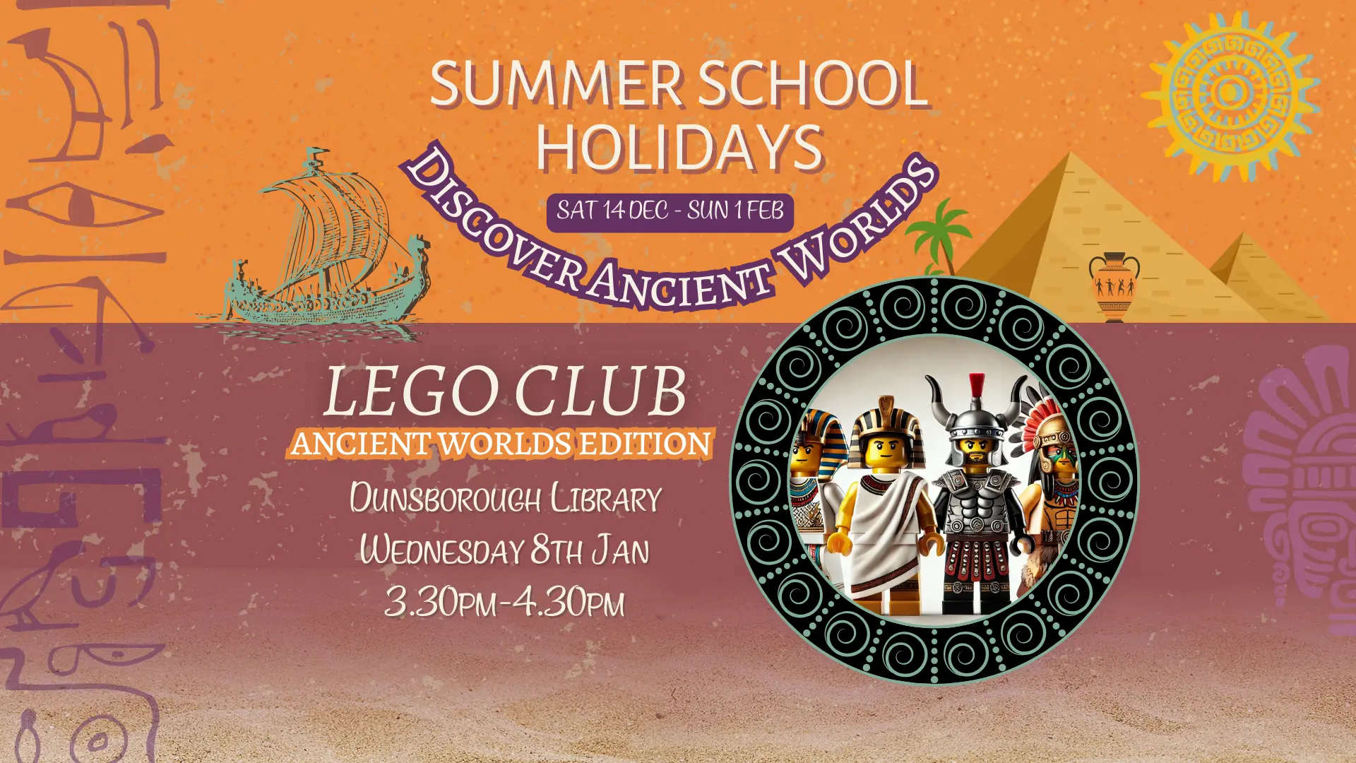 Lego Club will be held at the Dunsborough Library on the 8th of January at 3.30pm