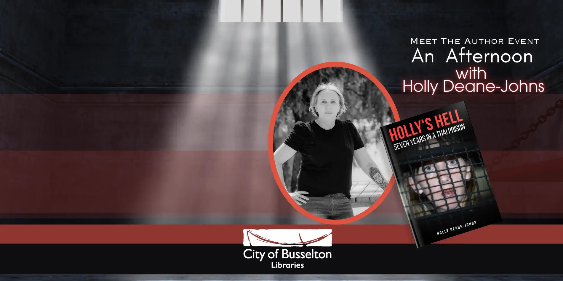 Holly Deane-Johns will be visiting the Busselton Library on the 8th of February at 2pm for an Author Q and A.